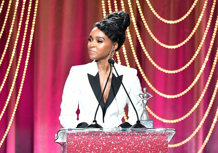 BEVERLY HILLS, CA - FEBRUARY 23: Honoree Janelle Monae accepts the 'Breakthrough Award' onstage at Essence Black Women in Hollywood Awards at the Beverly Wilshire Four Seasons Hotel on February 23, 2017 in Beverly Hills, California. (Photo by Earl Gibson III/Getty Images for Essence)